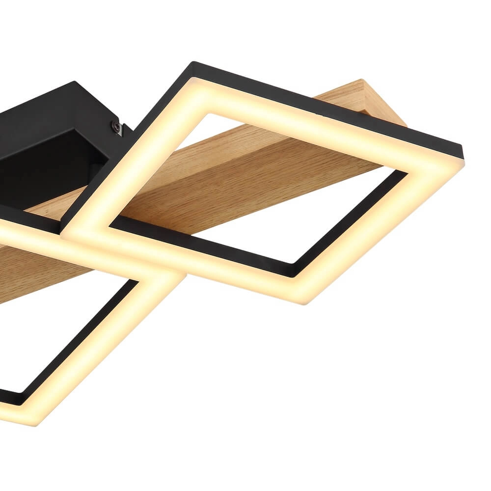 Modern ceiling lamp Dustin black 66cm Globo 9007371448104