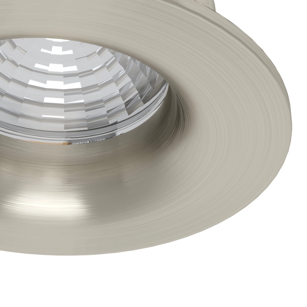 Set of 3 recessed spotlights Saliceto nickel Ø 8.8cm - 4.8W Eglo 9008606358809