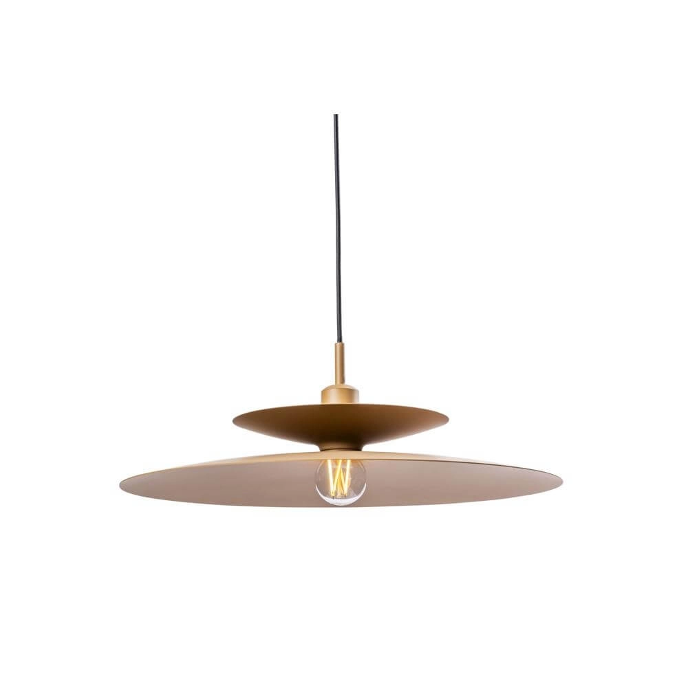 Pendant lamp Linares umbrella brown Ø 50cm