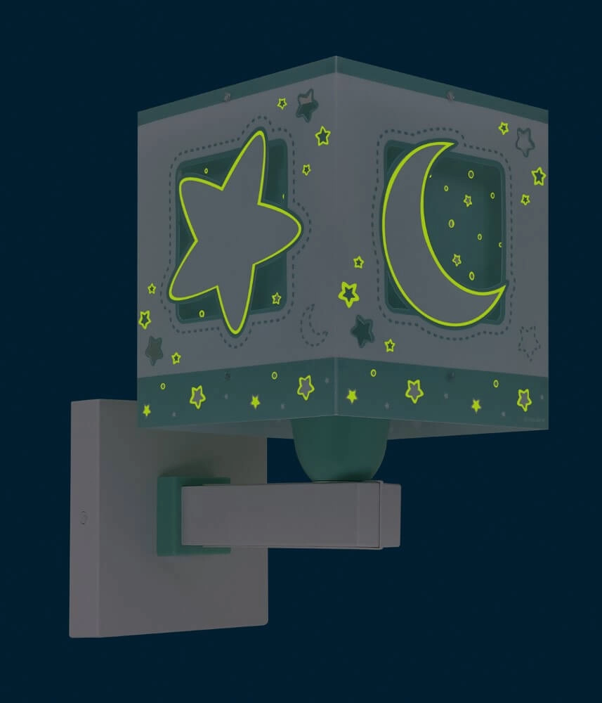 Green wall lamp Moonlight for children's room Dalber 8420406001913