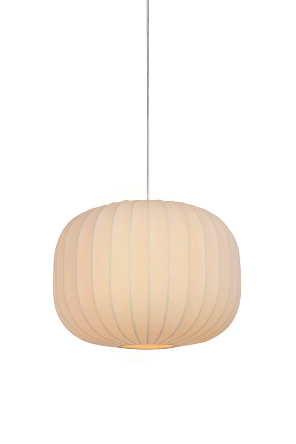Japandi pendant lamp Lexa white Ø 35cm