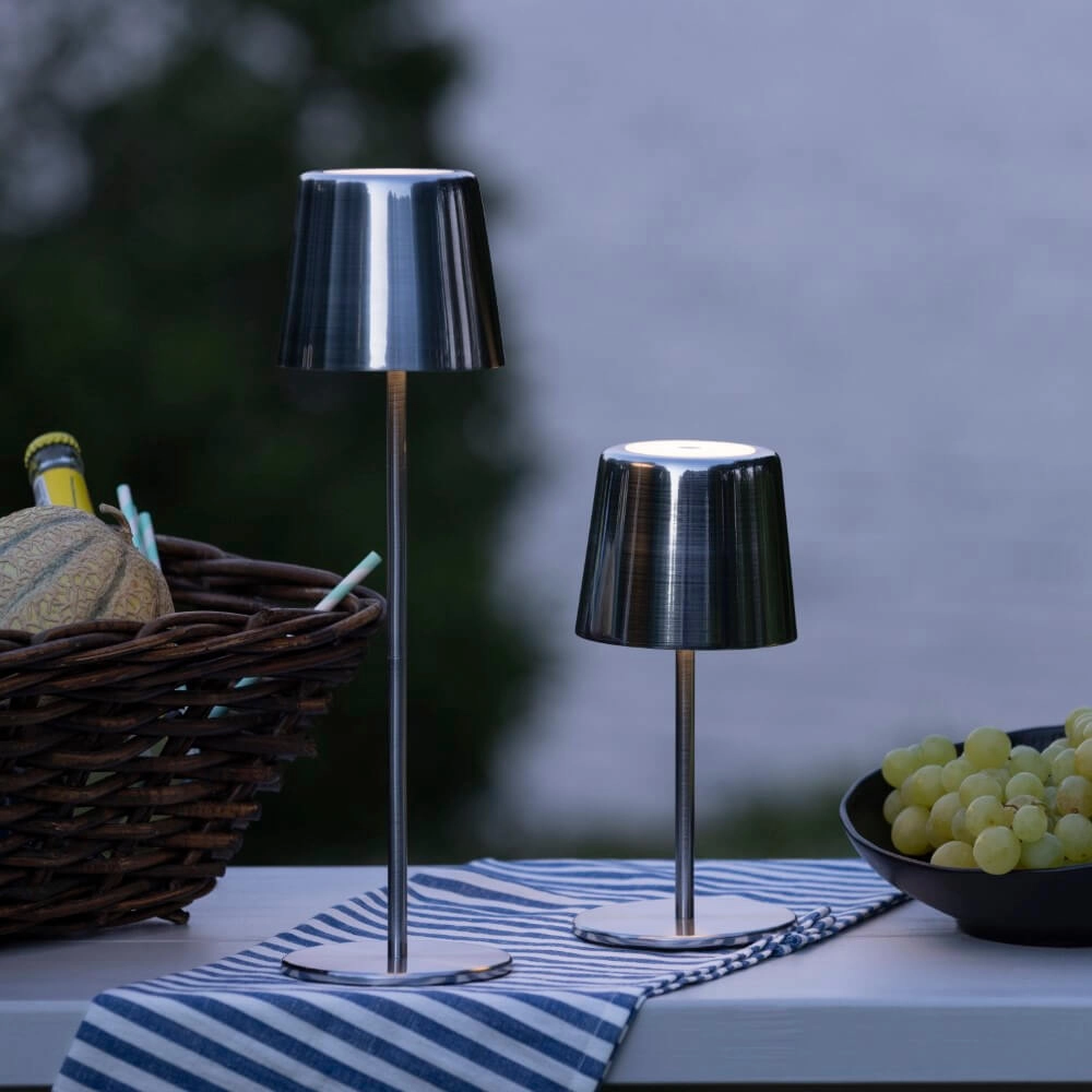 Rechargeable table lamp Xaana nickel Brilliant 4004353441462