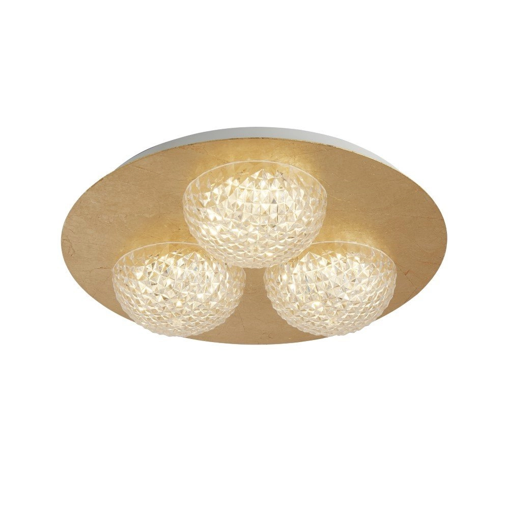 Design ceiling lamp Celestia 3-light gold