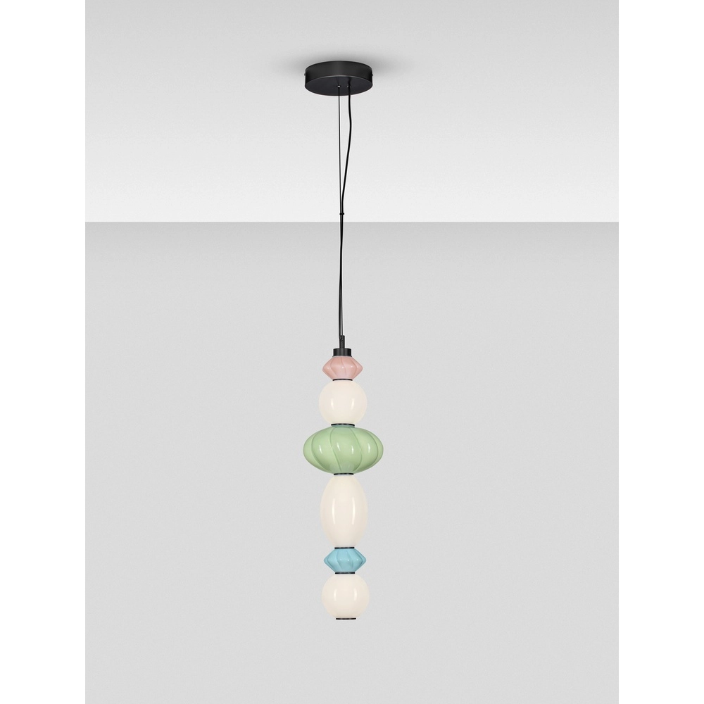 Pendant lamp Oneta pink - white - green - blue Lyora 5212017473936