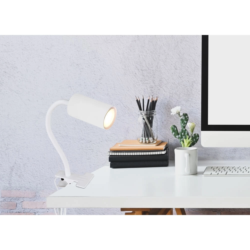 White clamp lamp Robby Globo 9007371433889