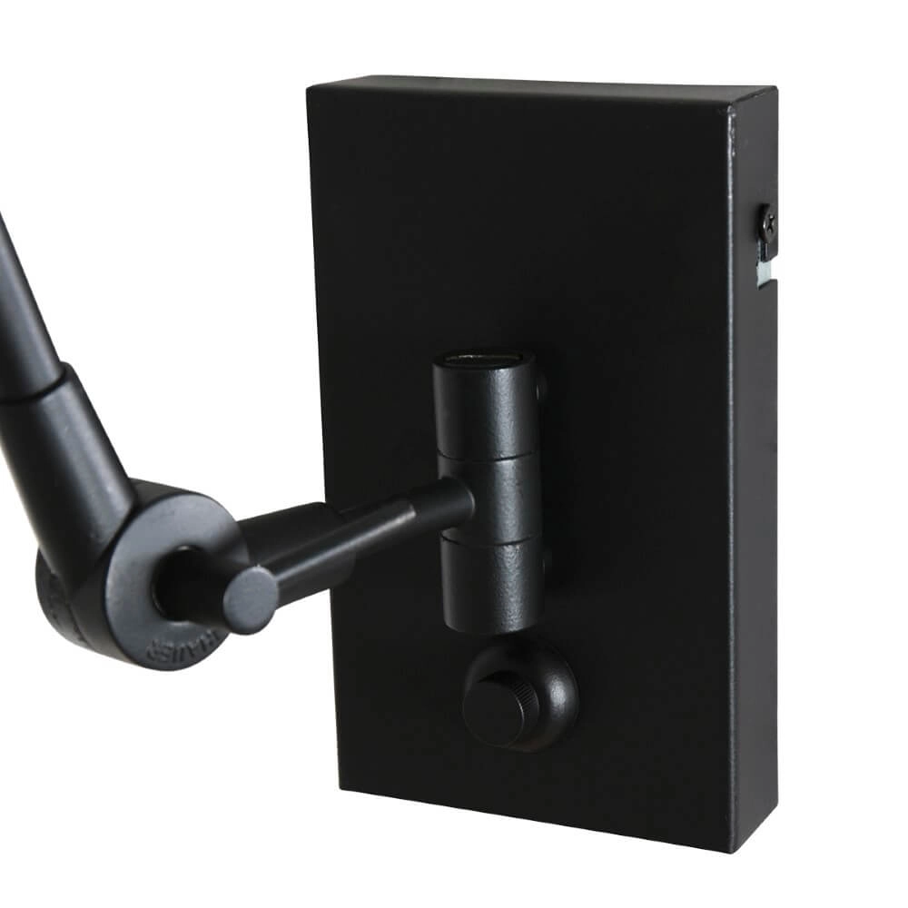 Black wall reading lamp Prestige Chic with blue velvet Steinhauer 8712746147285