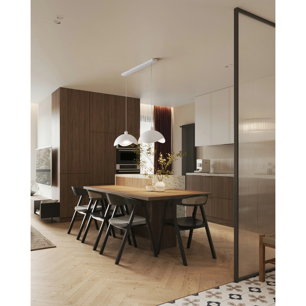 Office pendant lamp Volta 2x Ø40cm - white Masterlight 8718121395623