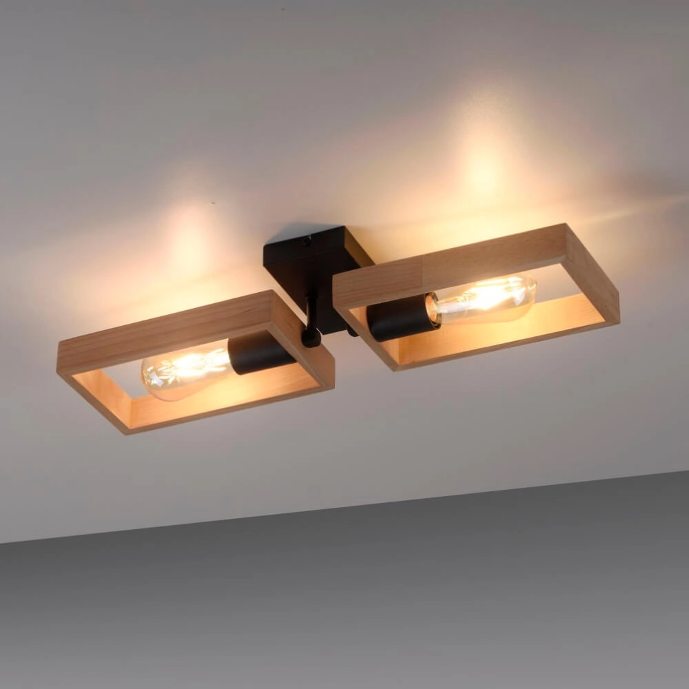 Country ceiling lamp Franky 2-light Just Light 4043689983116