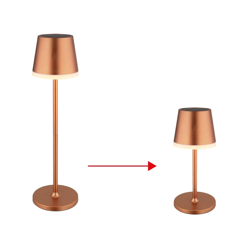 Solar table lamp Vannieso Champagne Globo 9007371487356