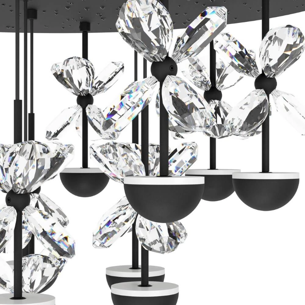 Black hanging lamp Pianopoli 2 87cm x 12cm Stars of Light 9008606270224