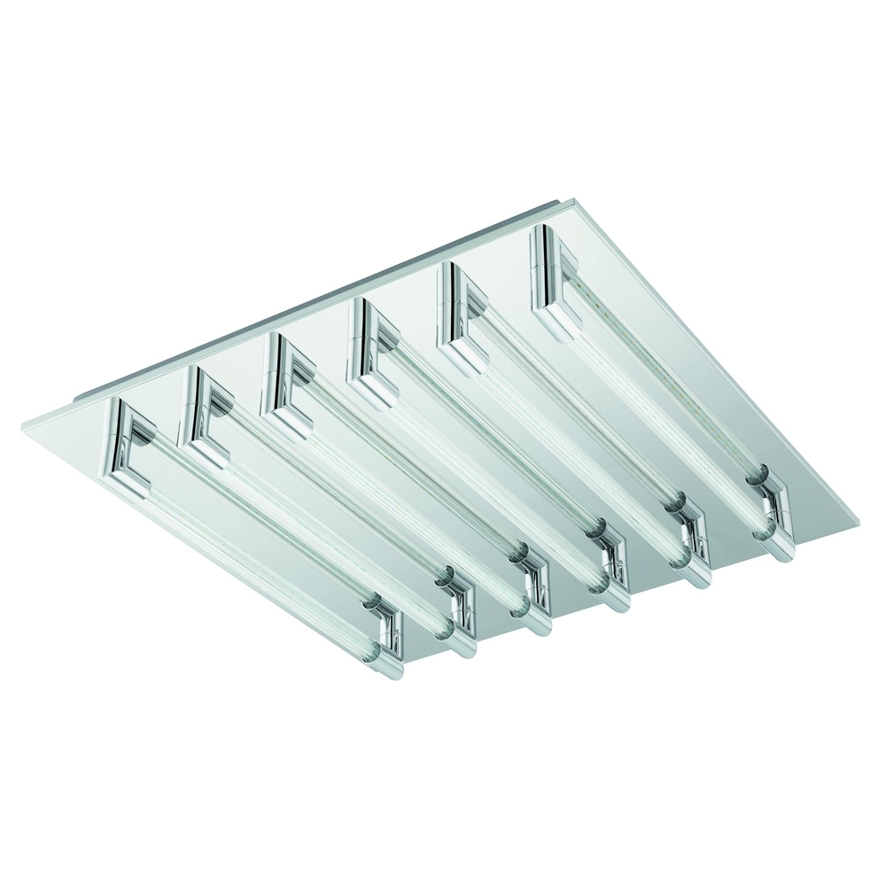 Ceiling lamp Velarde 6-light chrome