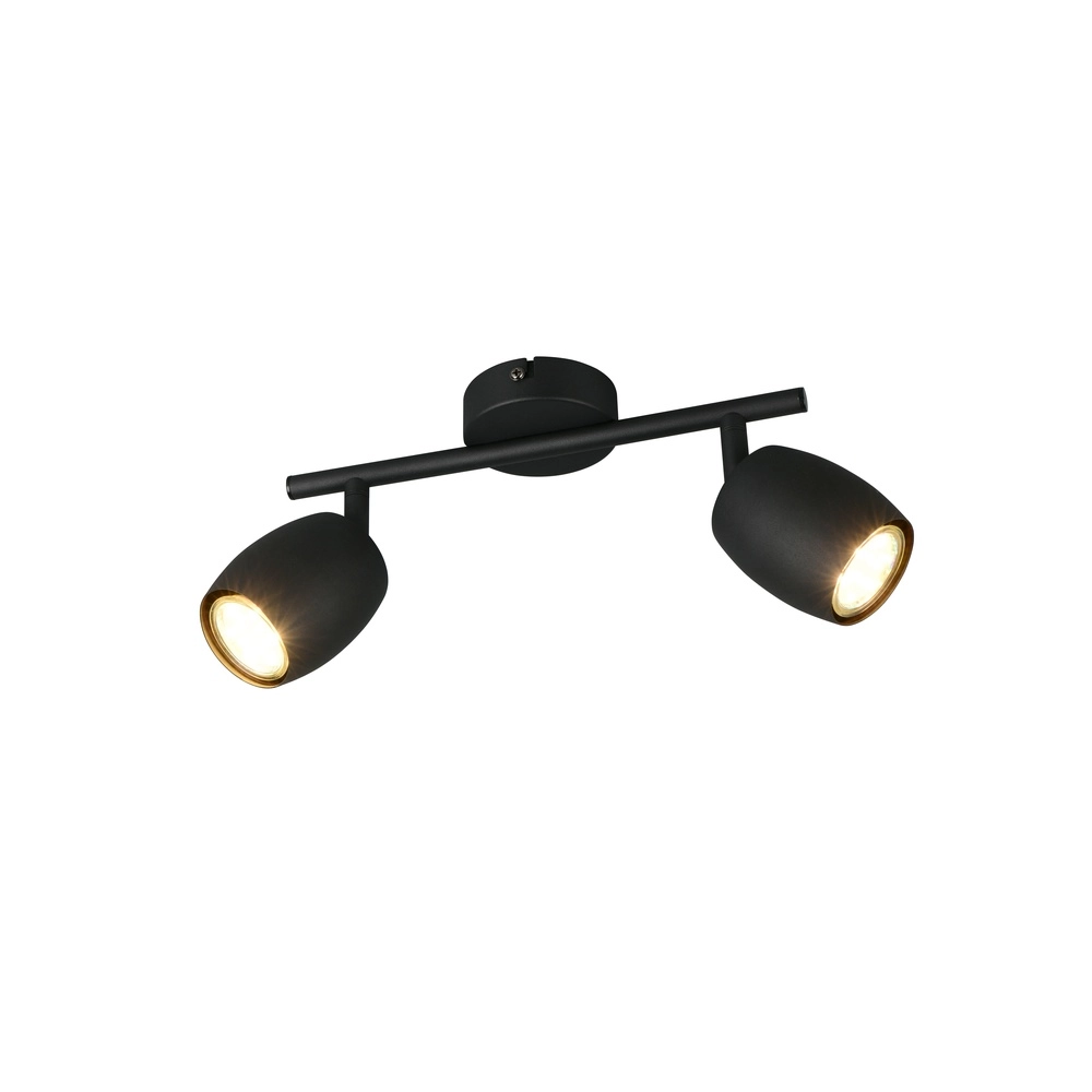 Ceiling lamp Nancy 2-light black