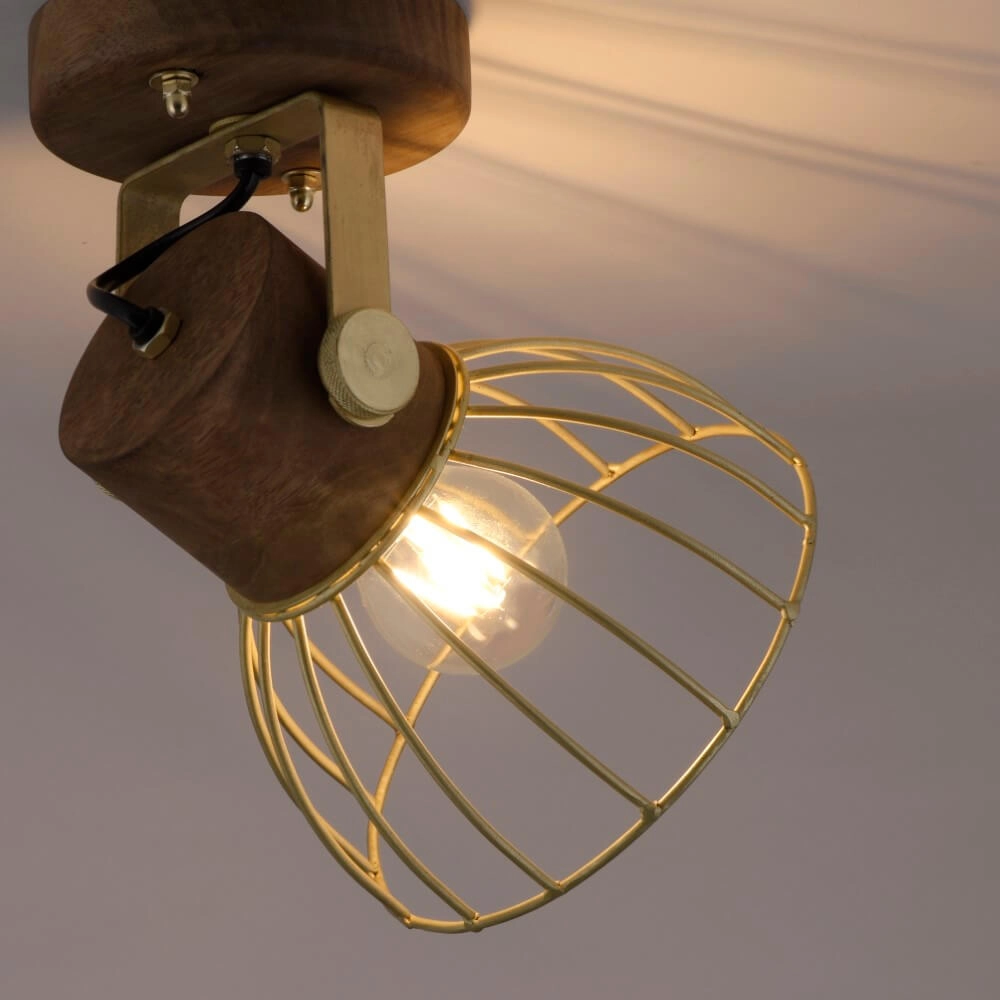 Wall lamp Alami Brown brass Just Light 4043689976217