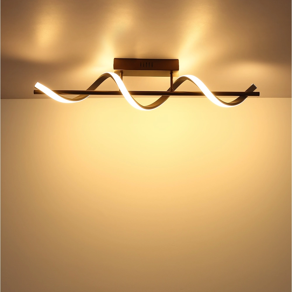 Ceiling lamp Spiro bronze with sand brown Globo 9007371584314