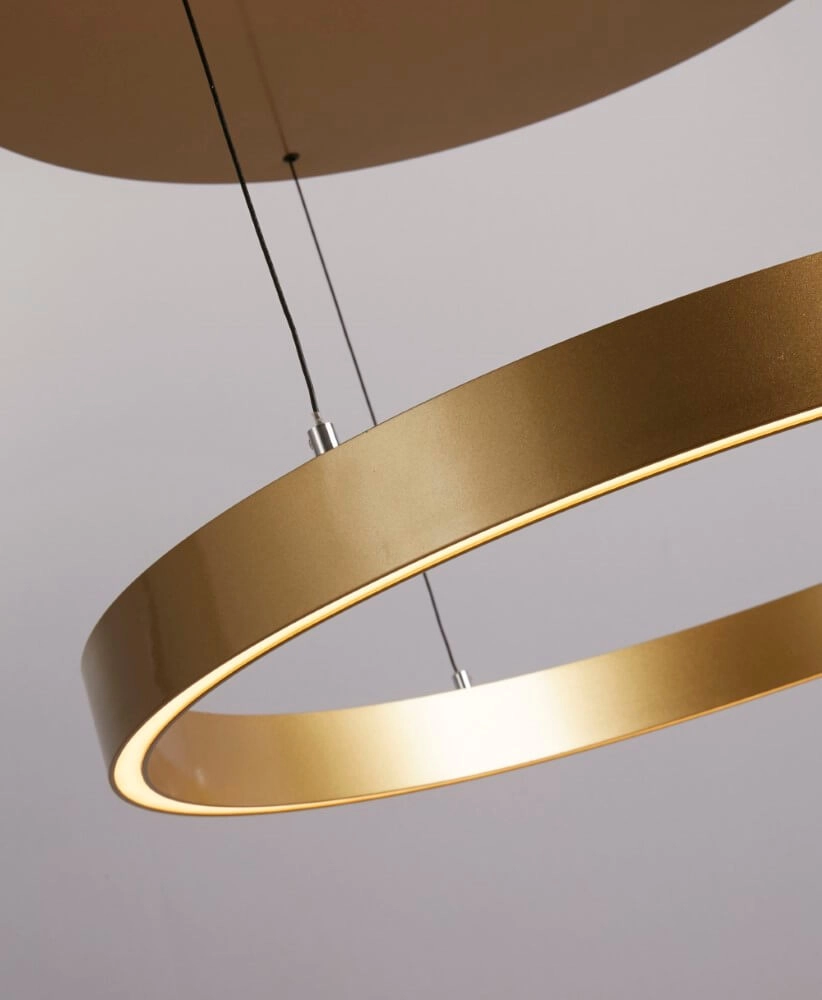 Pendant lamp Layla gold Ø 64cm Searchlight 5053423255743