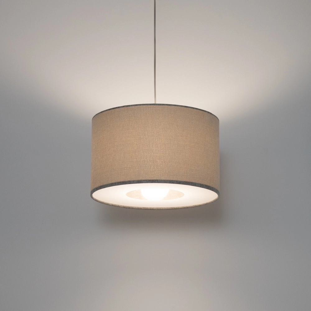 Pendant lamp Cedro sand brown Ø 40cm
