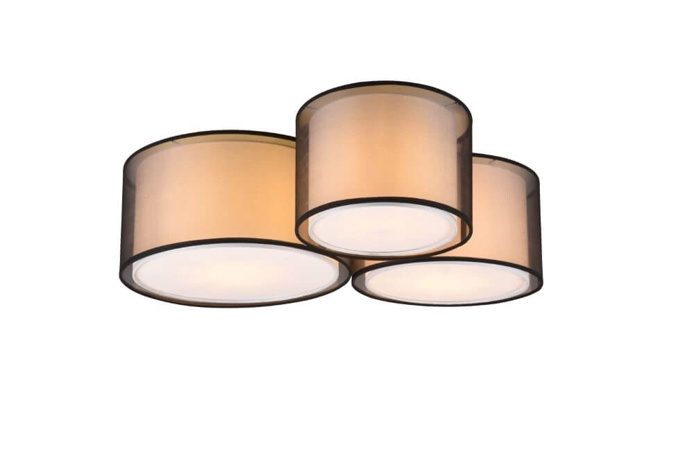 Bedroom ceiling lamp Burton 3-light