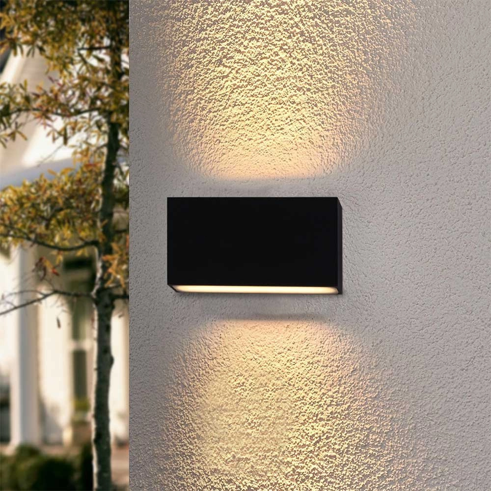 Black wall spot Box 17cm - black Artdelight 8719831734375