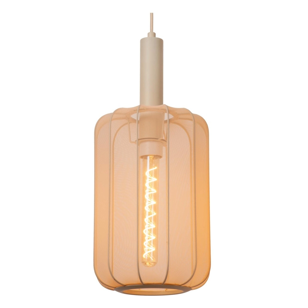 Pendant lamp 3-lights Corina sand brown Lucide 5411212032034