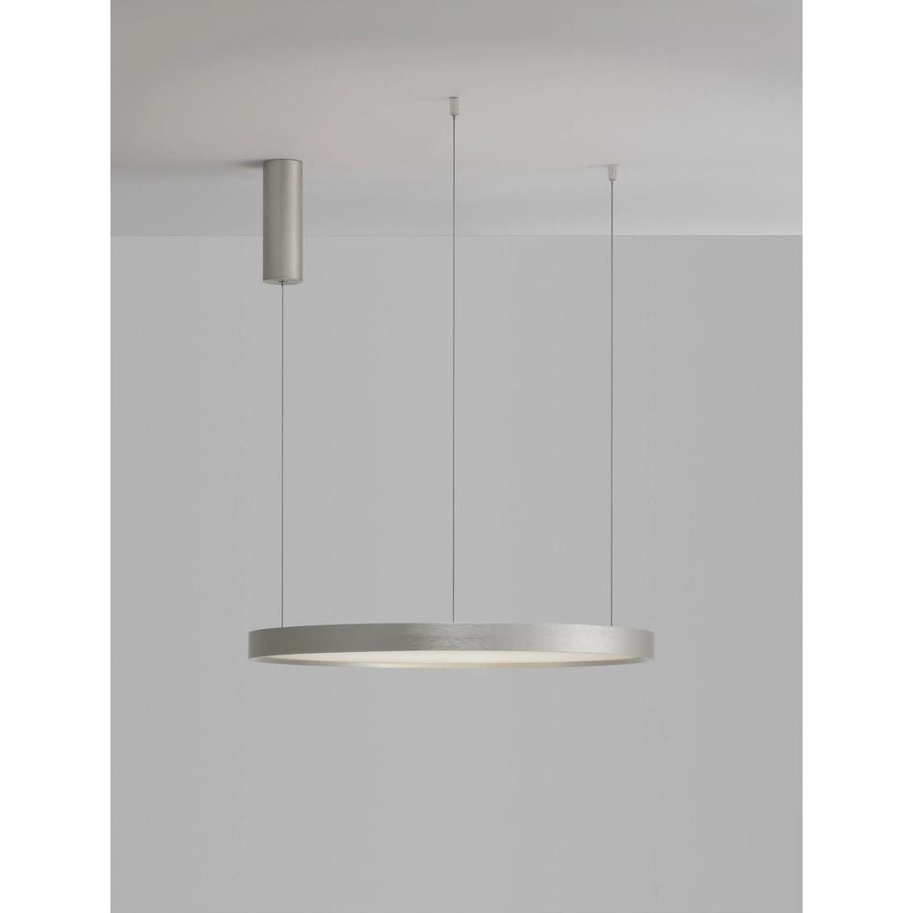 Round pendant lamp Perrine silver grey Ø 60cm Lyora 5212017438430