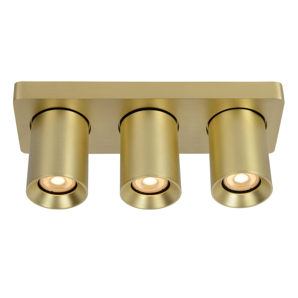 Ceiling spotlight Nigel 3-light gold Lucide 5411212092991