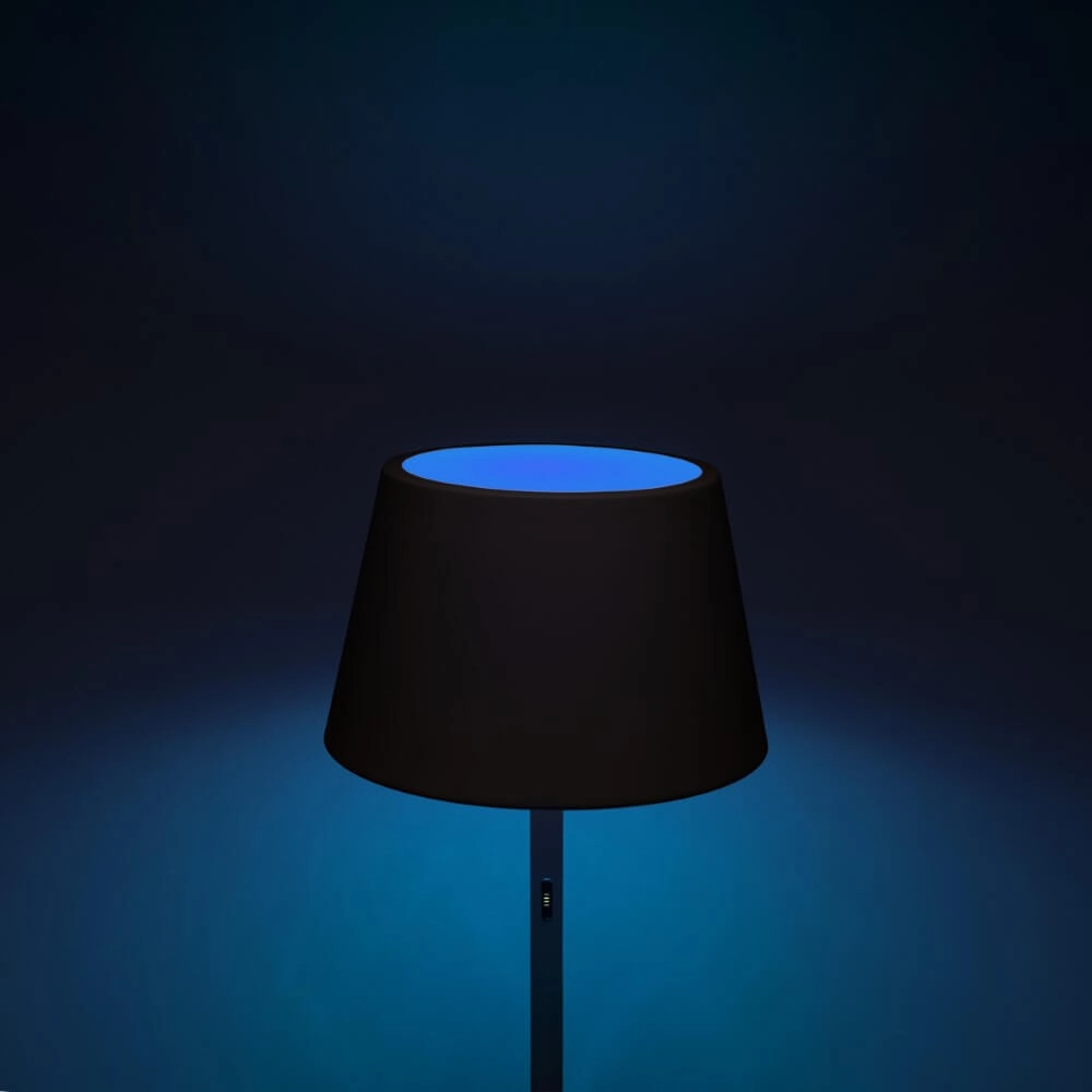 Rechargeable outdoor table lamp Pomezia black KonstSmide 7318307824759