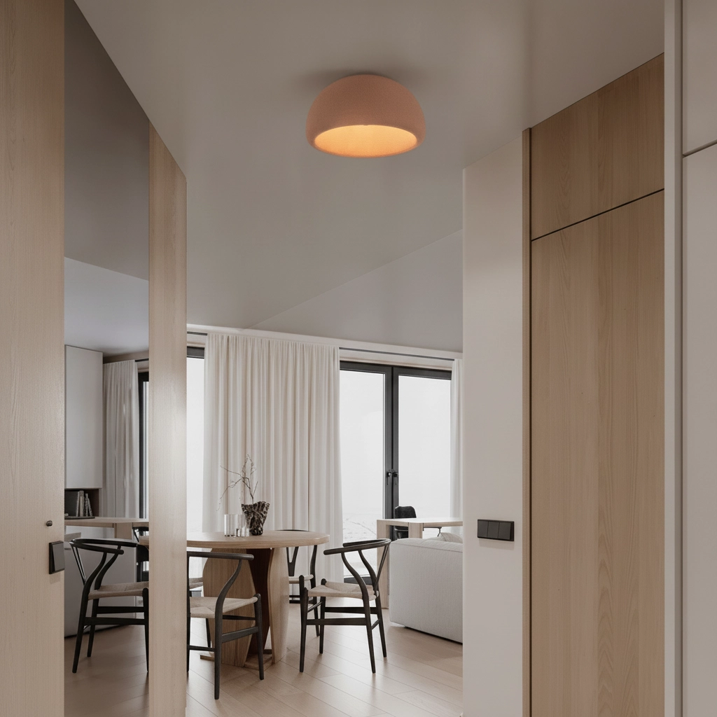 Modern ceiling lamp Davo terracotta Ø 43cm