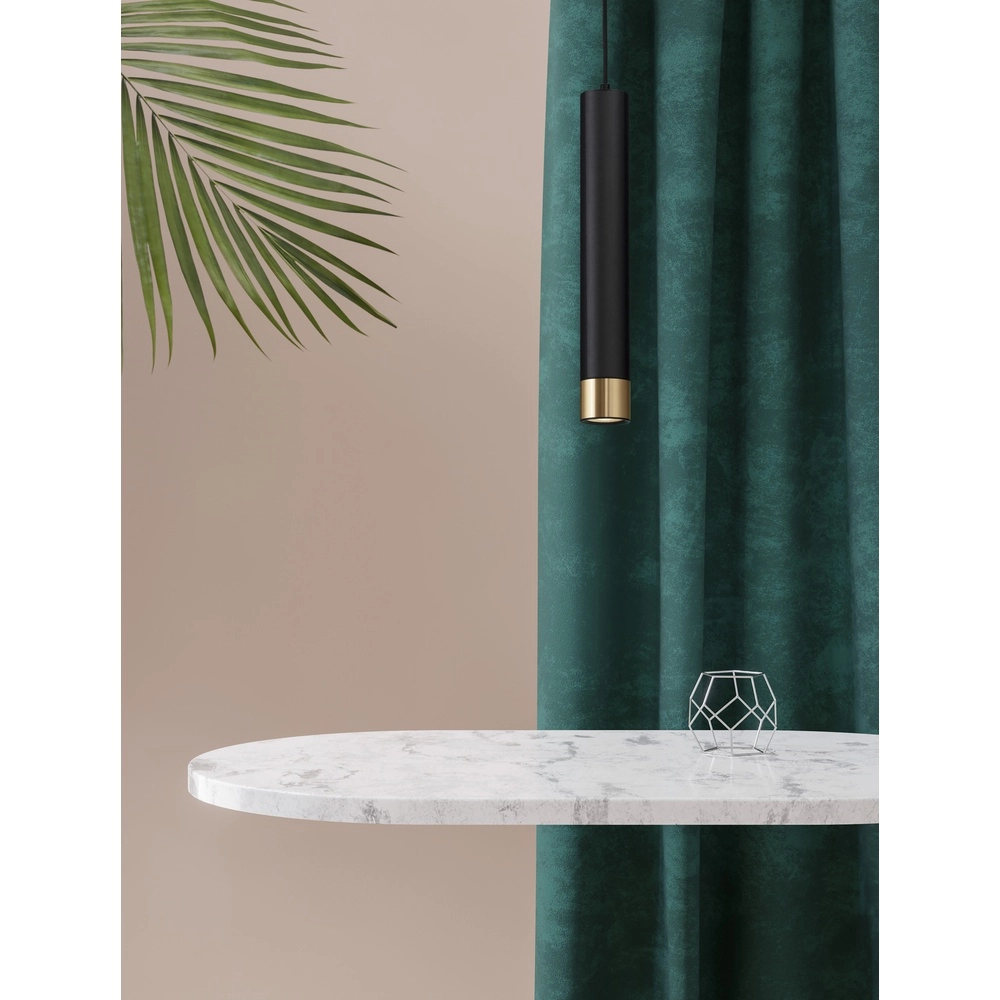 Design pendant lamp Picto 40cm black with gold Lyora 5212017430380