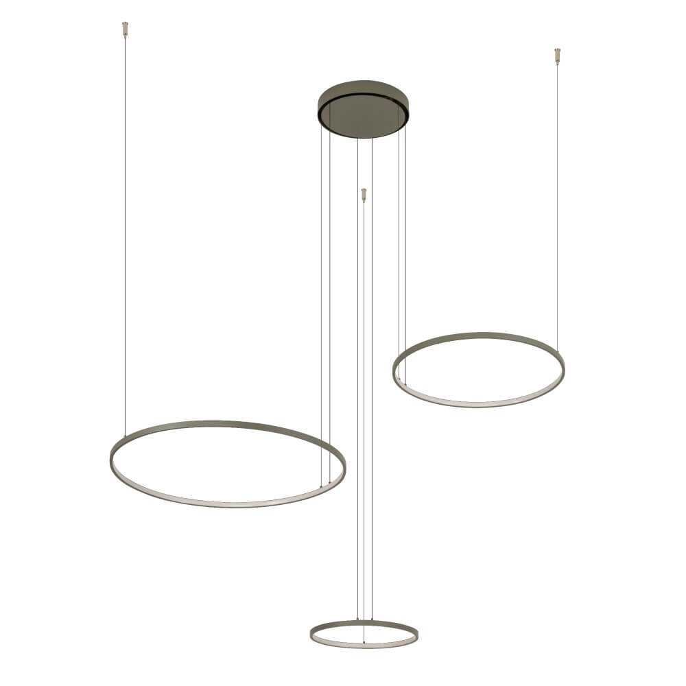 Design pendant lamp Circolo LED olive green Lyora 5903139113984