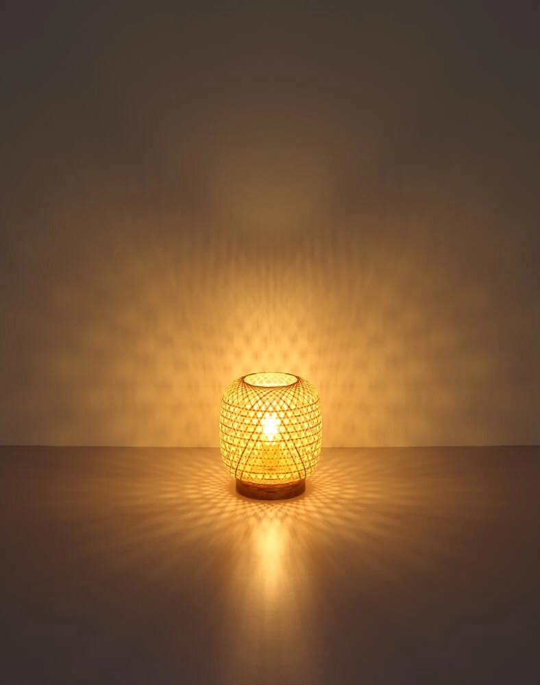 Rattan floor lamp Mirena 27cm high Globo 9007371406562