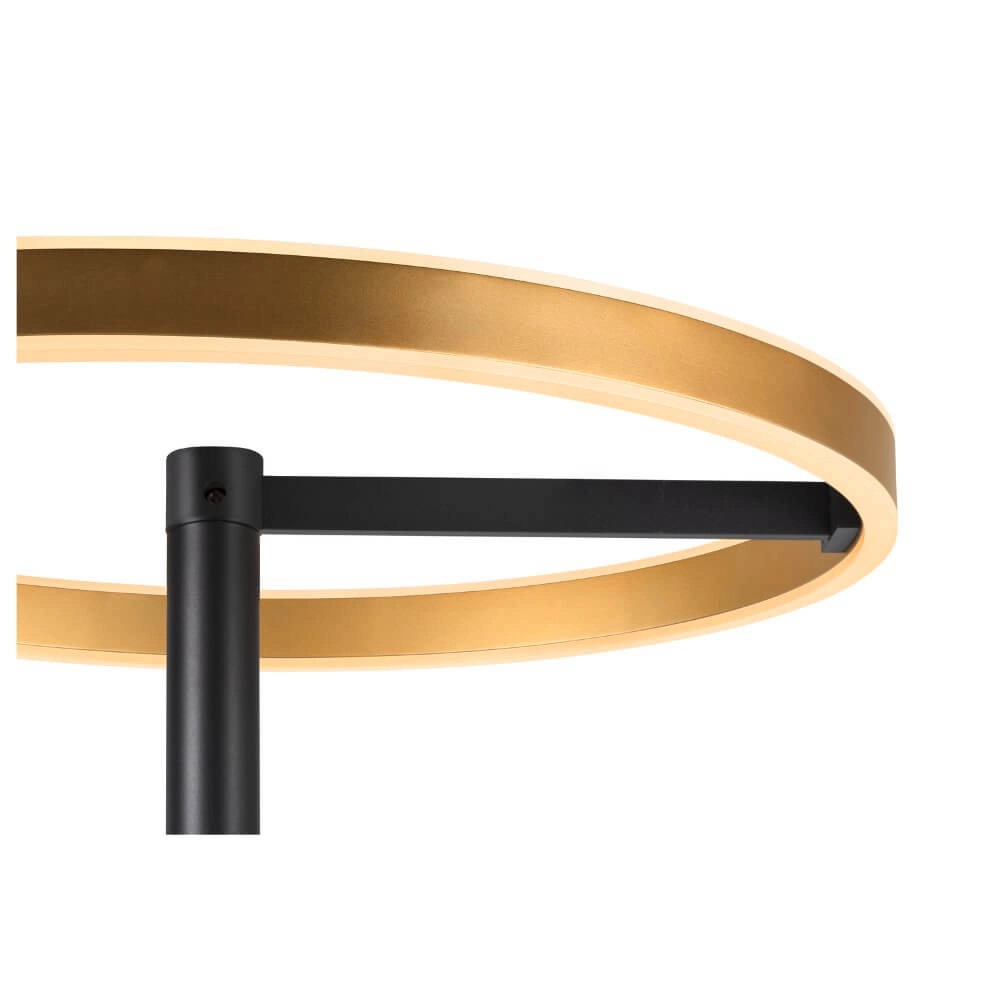 Black with gold design floor lamp One Straight SLV 4024163265539