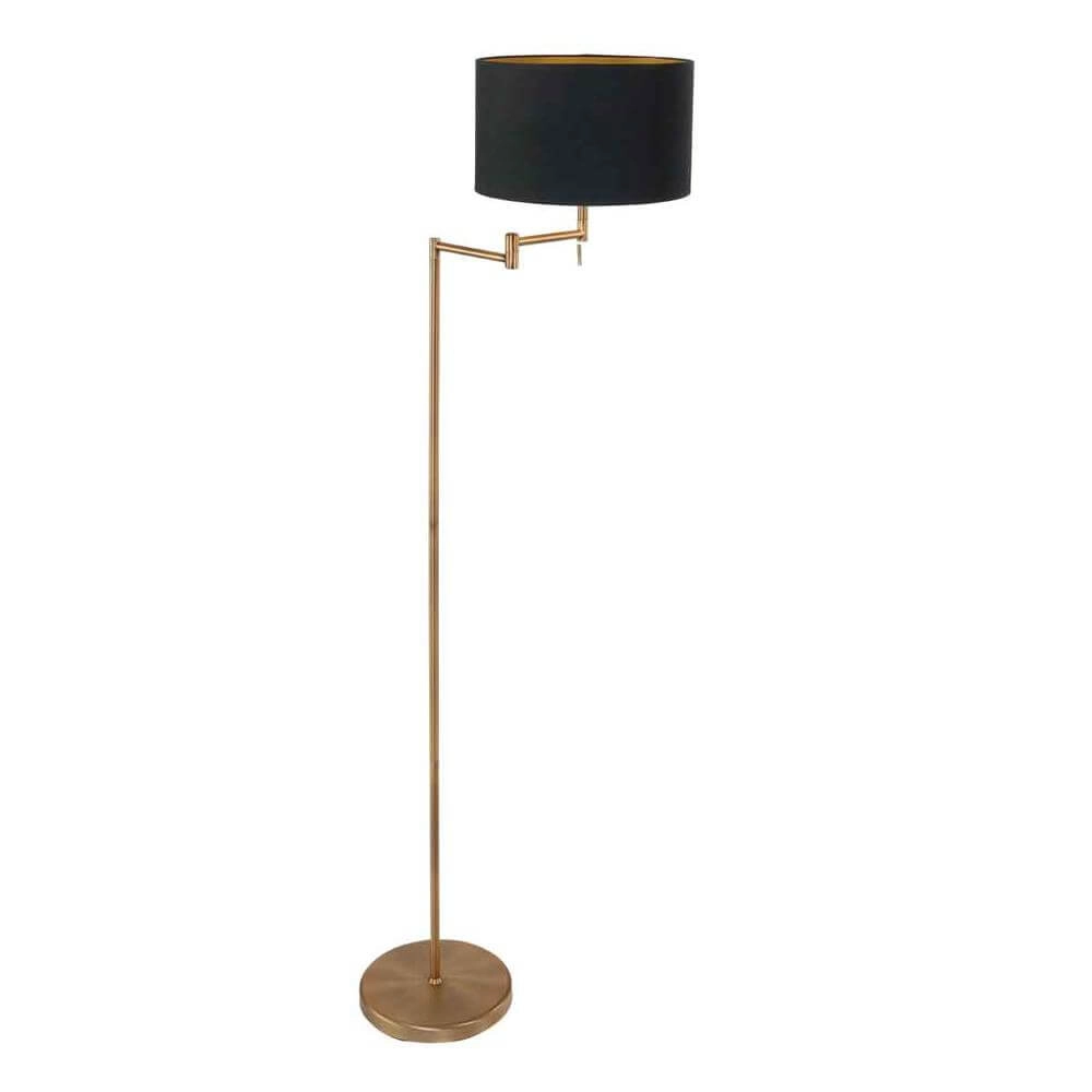 Floor lamp Bella bronze with black cap
