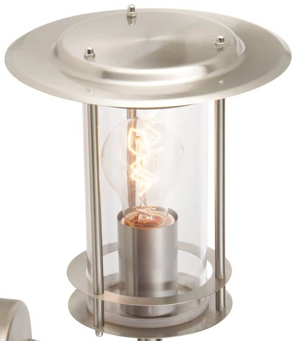 Stainless steel outdoor lamp York 30cm Brilliant 4004353993954