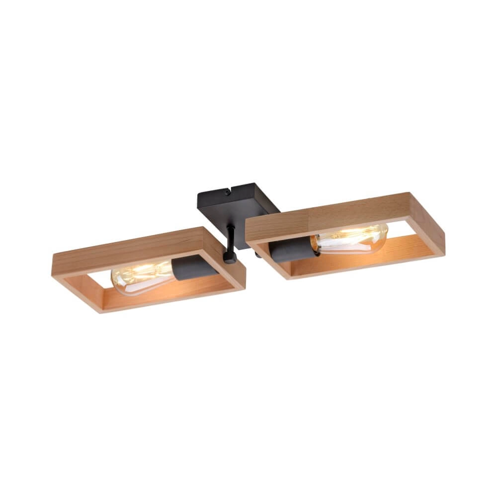 Country ceiling lamp Franky 2-light