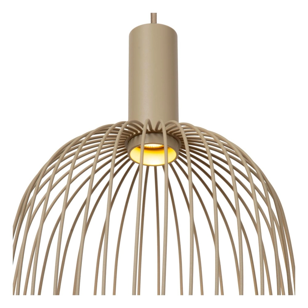Pendant lamp Ø 25cm Esterel sand brown mini GU10 Lucide 5411212212313