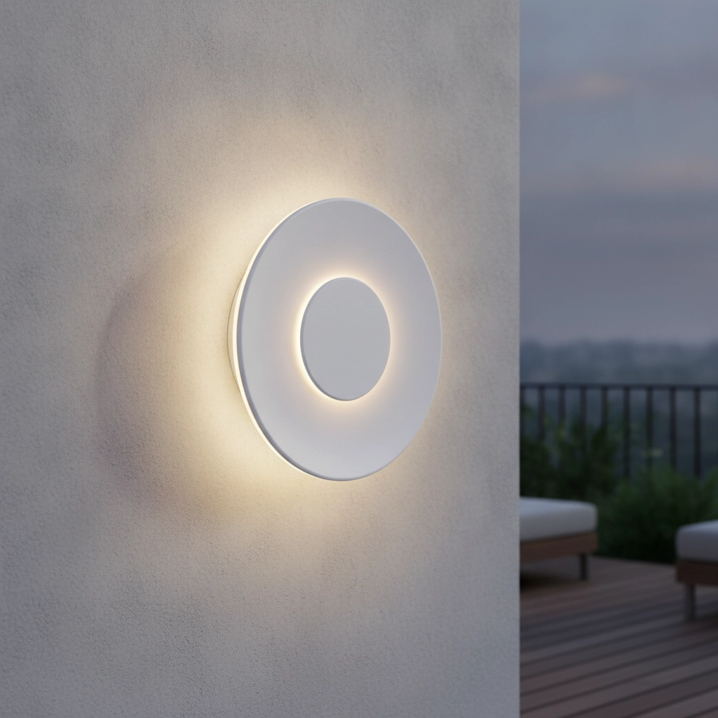 Round wall lamp Cico white