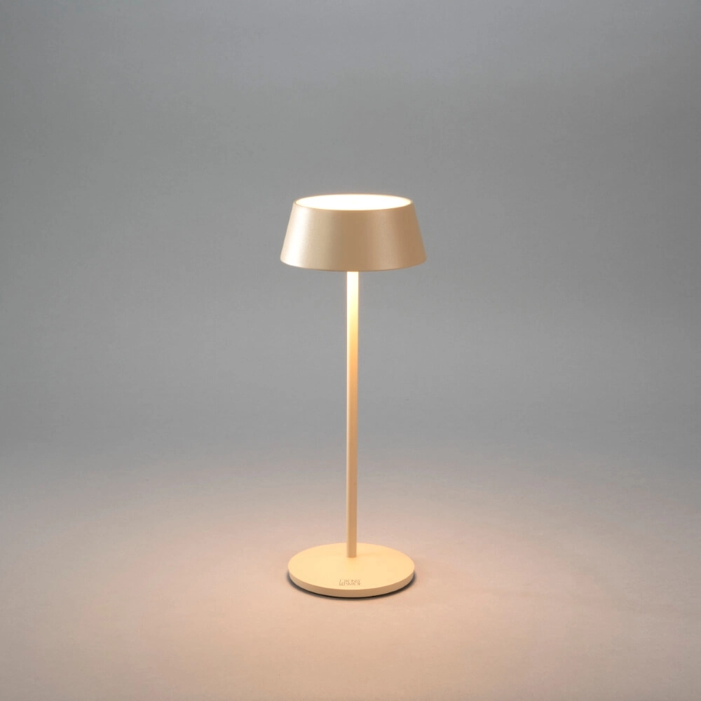 Rechargeable table lamp Menton sand brown KonstSmide 7318307839333