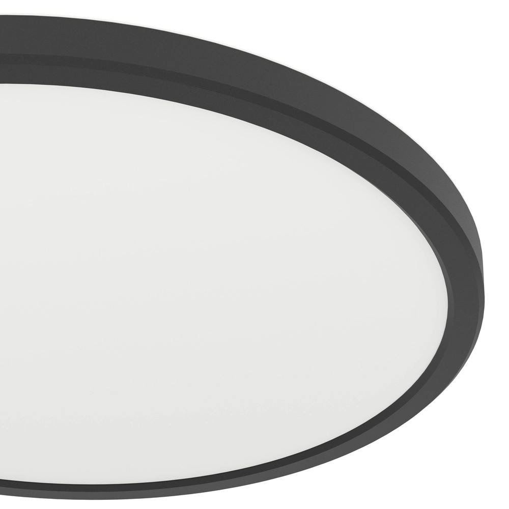 Bathroom ceiling light Rovito Zigbee - black - Ø 30cm Eglo 9008606329847