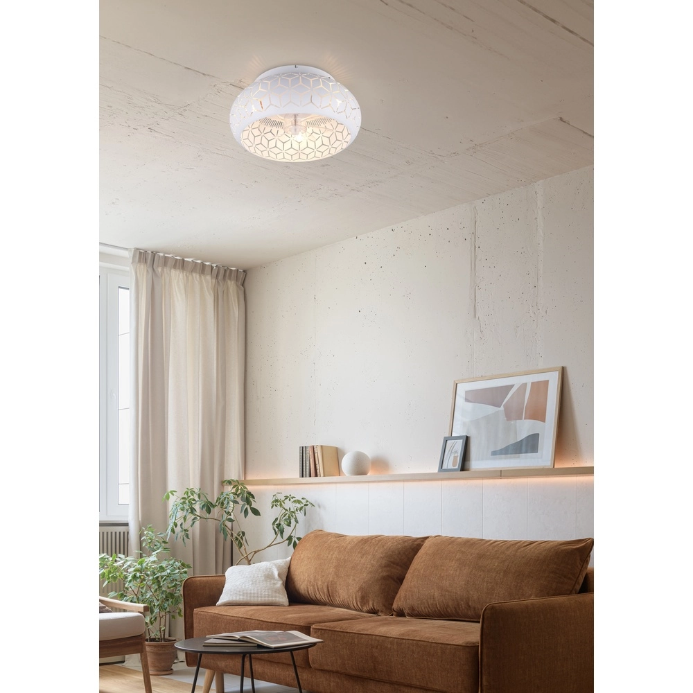 White ceiling fan Bidar excl 3x E27