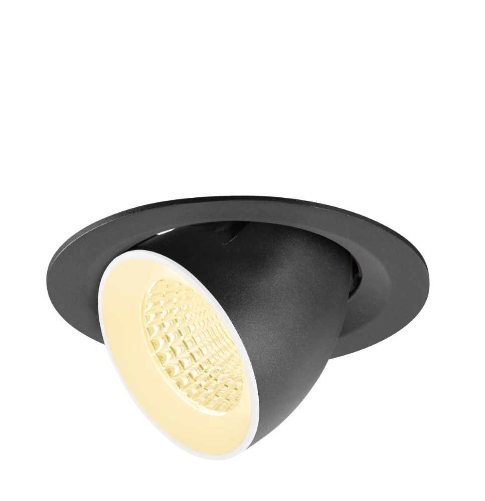 Recessed spotlight Numinos Gimble M black/white 3000K - 55deg SLV 4024163311885