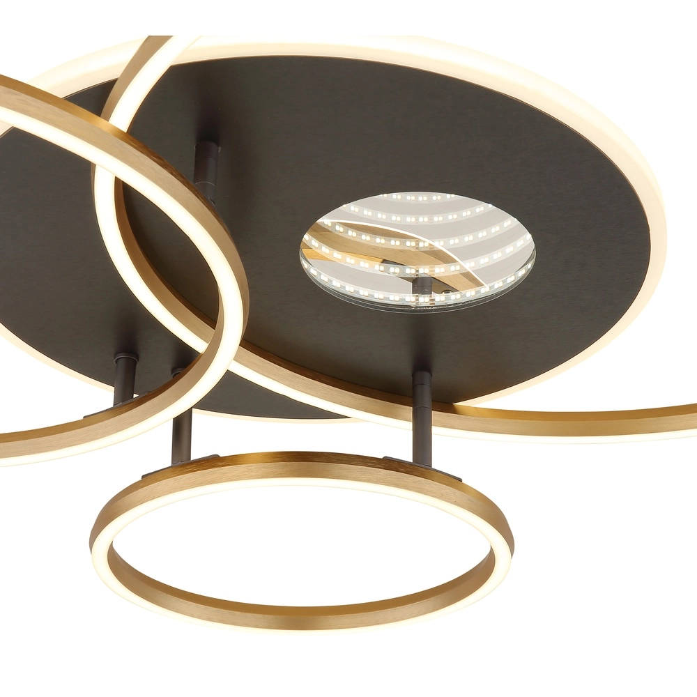 Modern ceiling lamp Invertina gold 90cm Globo 9007371572403