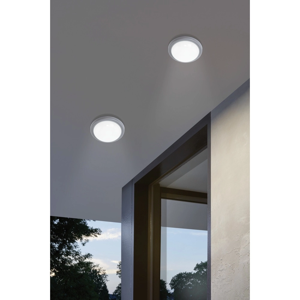 Ceiling lamp Pescolla grey round Eglo 9002759754624