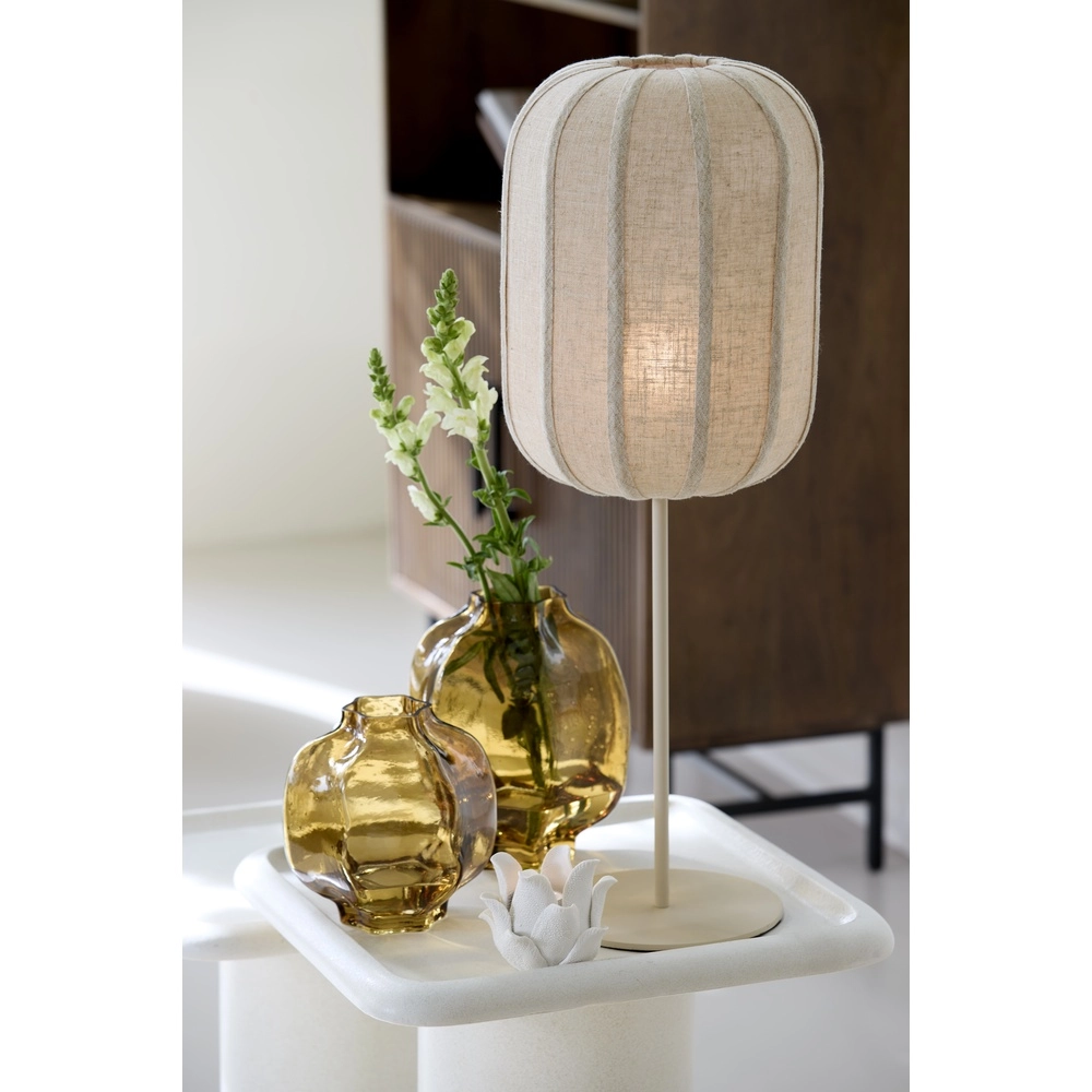 Japandi table lamp Solune with Ø 25cm shade Light & Living 8717807831875