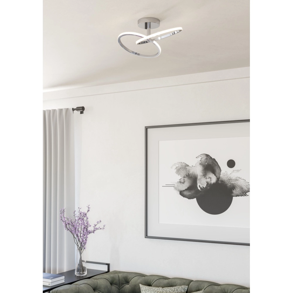 Ceiling lamp Congiunti chromium Eglo 9008606357147