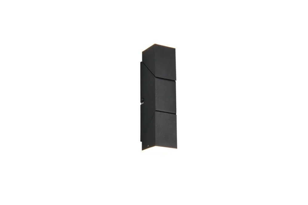 Black wall spot Raglan with LED