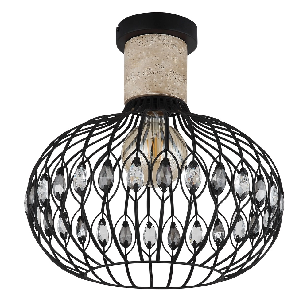 Ceiling lamp Dorthy Country Black Globo 9007371575060