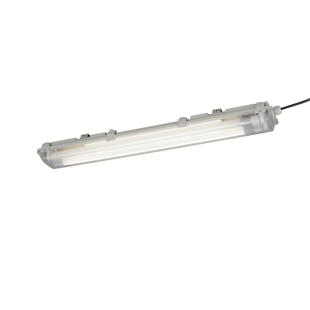 Fluorescent fixture Tres 66.5cm grey - IP65