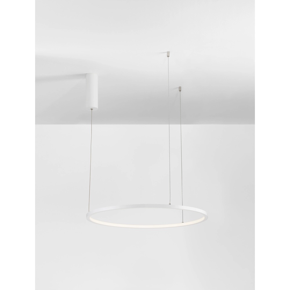Round pendant lamp Tarquin white Ø 60cm Lyora 5212017438256
