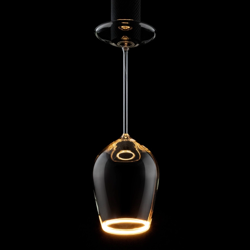 Wine glass light source Floating clear - 5W - E27 - 500lm - 2200K - Ø 12cm