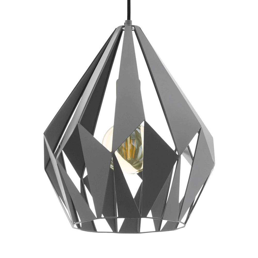 Grey pendant lamp Carlton 1 Ø 31cm Eglo 9002759330927